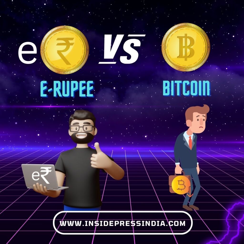 digital rupee vs bitcoin